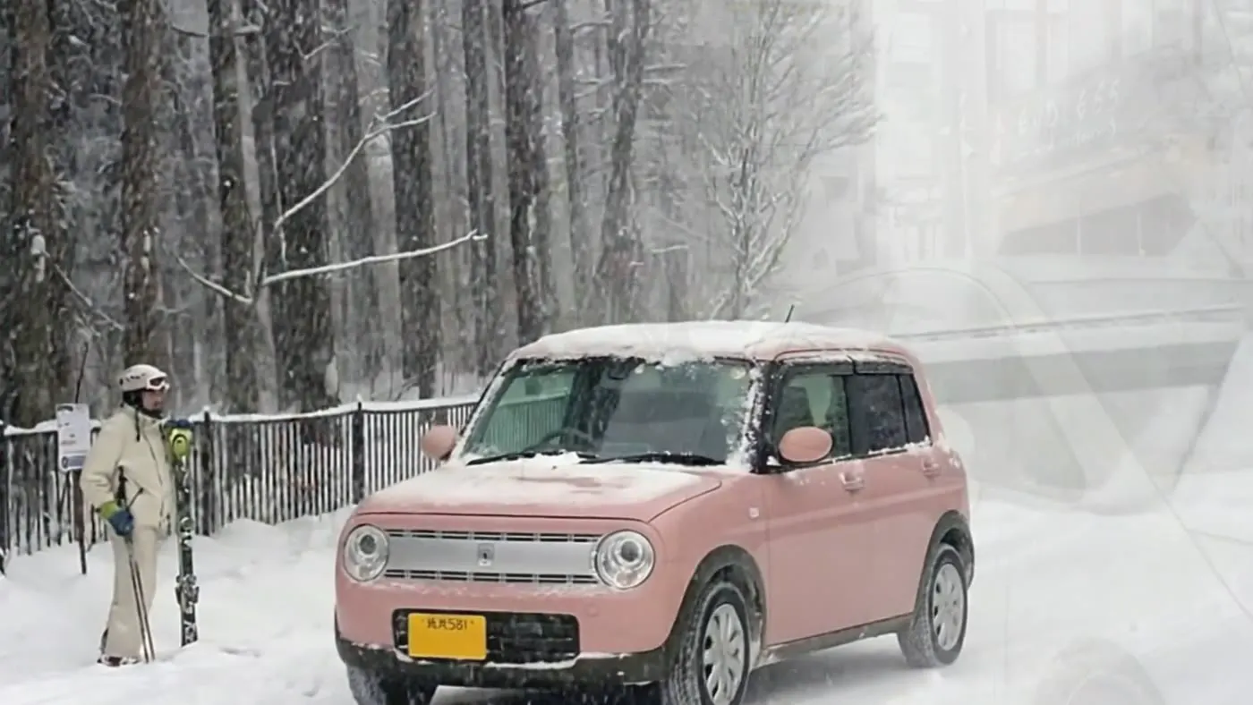 白馬レンタカーの軽自動車（4WD・スタッドレス装着）